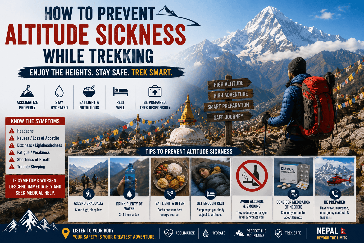 How to Prevent Altitude Sickness While Trekking